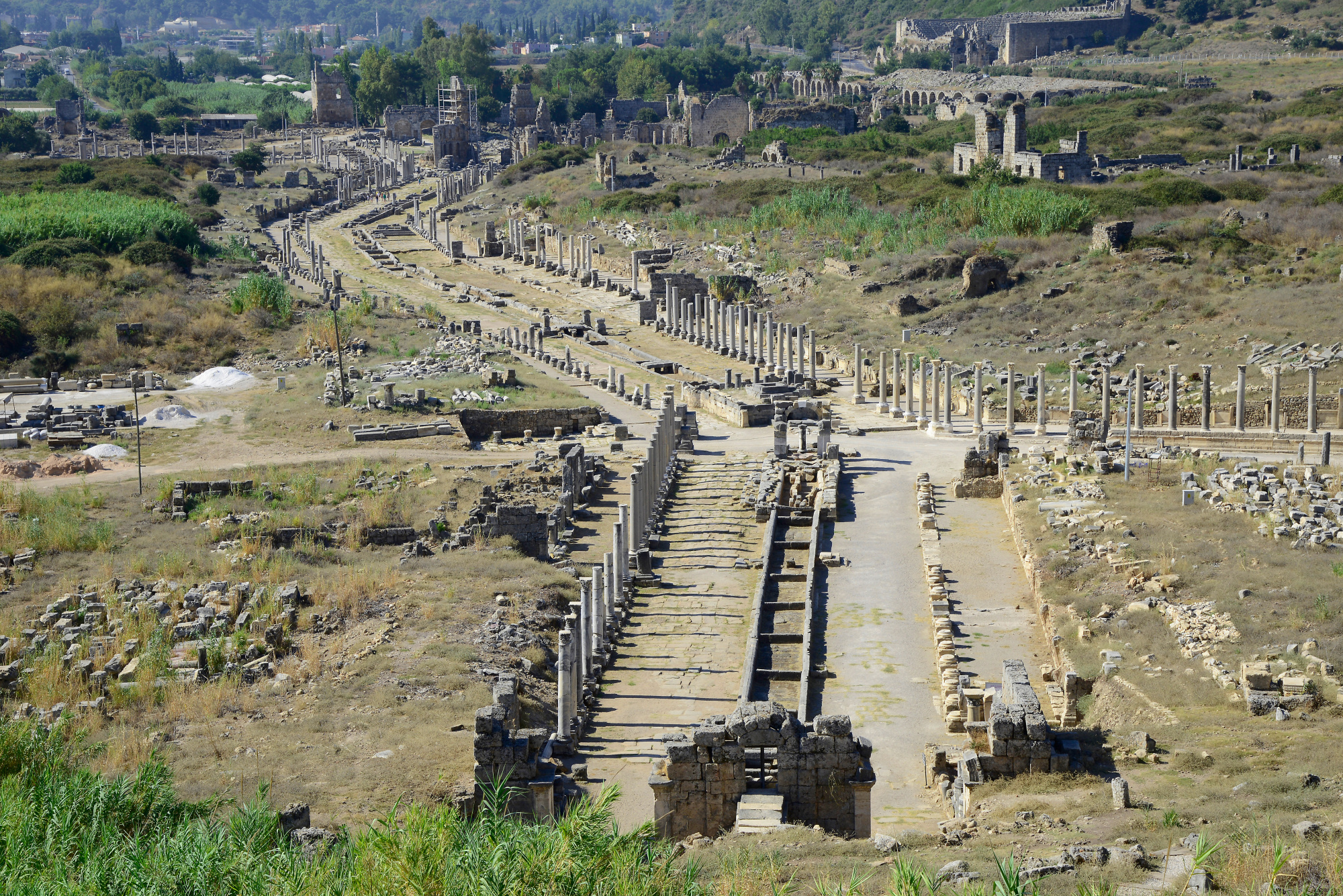 Перге Аспендос Сиде и водопад Манавгат из Белека