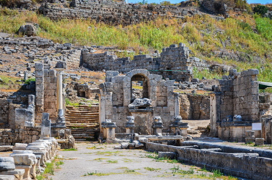 Перге Аспендос Сиде и водопад Манавгат из Белека