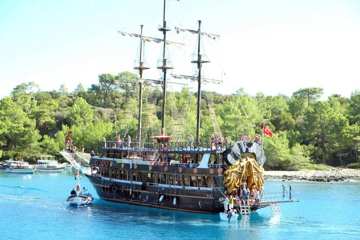 Kemer Boat Trip from Belek Explore Crystal Clear Waters