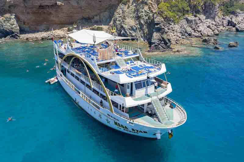 Kemer Boat Trip from Belek Explore Crystal Clear Waters
