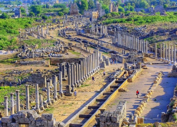 Перге Аспендос Сиде и водопад Манавгат из Белека