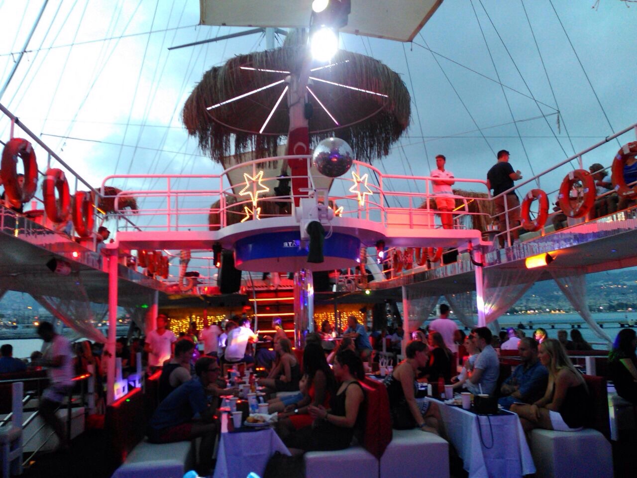 Alanya Night Party Boat Tour Fun Cruise & Music Experience