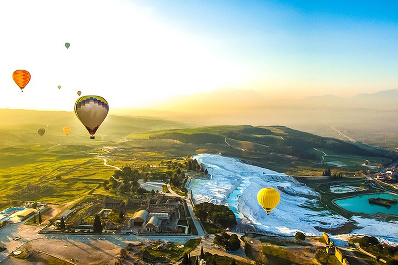 Полет на воздушном шаре в Памуккале из Сиде