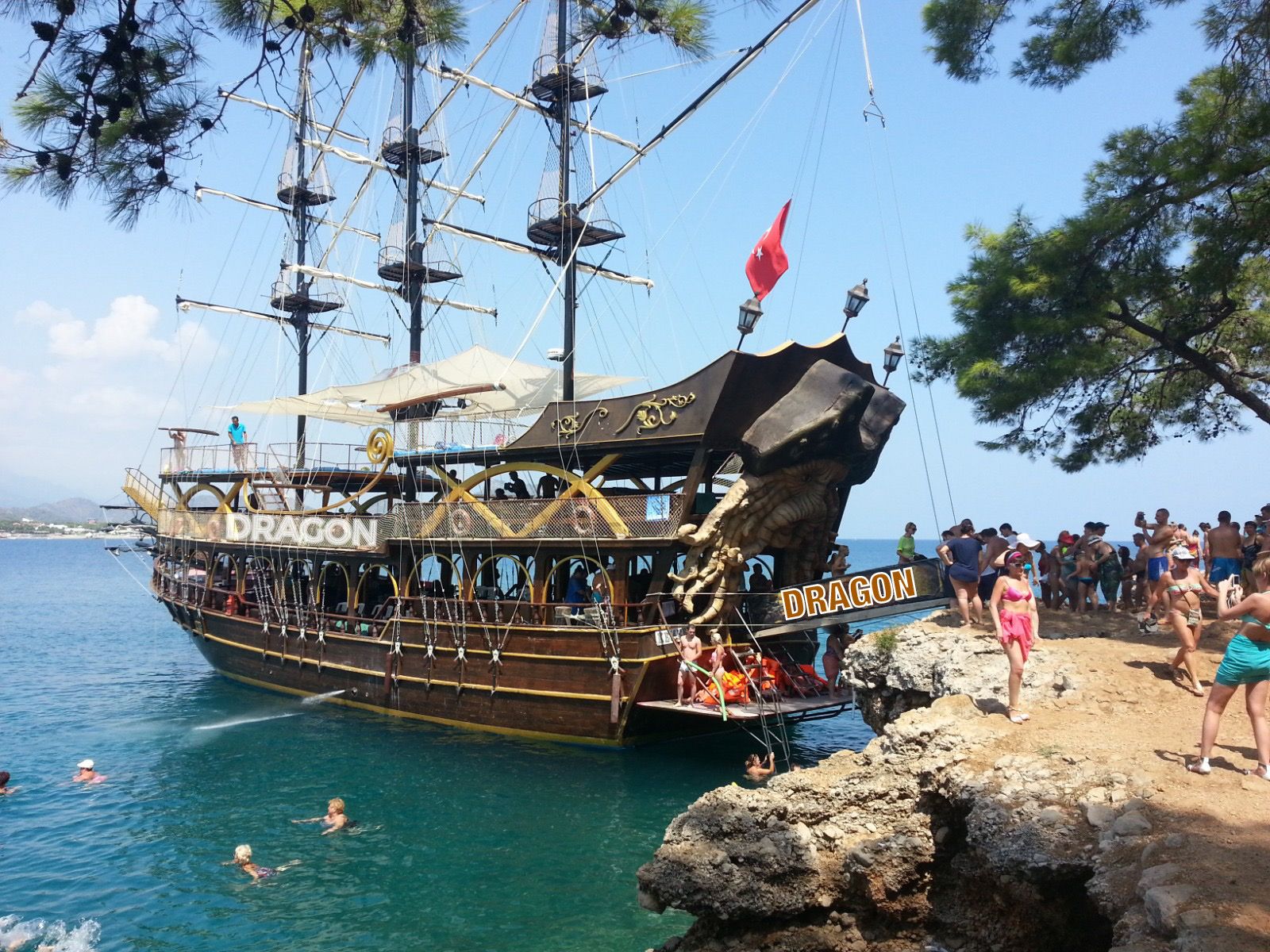 Kemer Pirate Boat Tour best family friendly cruise