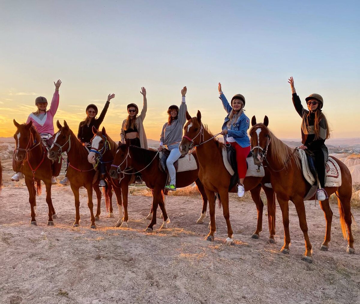 Прогулка на лошадях в Каппадокии